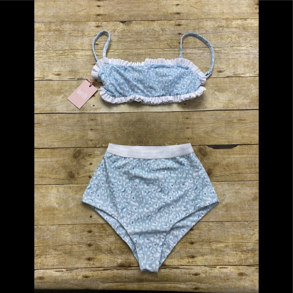 NWOT Hatrick high waist bikini leopard